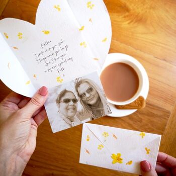 Personalised Origami Heart Letter Photo Gift For Mother, 3 of 5