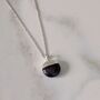 The Orb Garnet January Birthstone Necklace, Silver, thumbnail 3 of 6