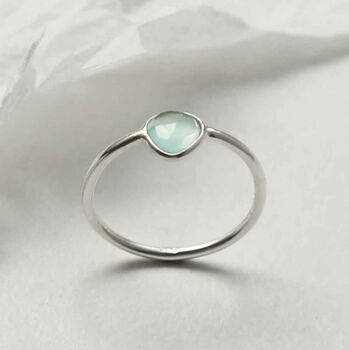 Sterling Silver Chalcedony Ring, 3 of 5
