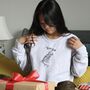 Embroidered Christmas Tree Rex Sweater, thumbnail 3 of 7