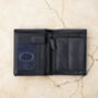 Personalised Leather Wallet Vertical Trifold Rfid, thumbnail 3 of 7