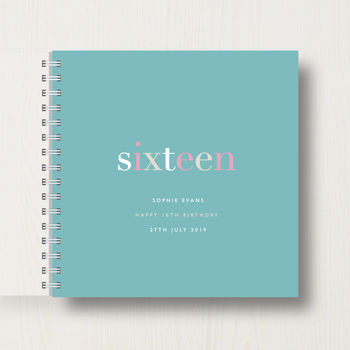 Personalised 16th Birthday Memory Book, 8 of 11