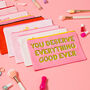 'You Deserve Everything…' Makeup Bag, thumbnail 4 of 4