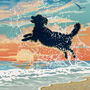 Limited Edition Seaside Golden Retriever Gift Print, thumbnail 8 of 12
