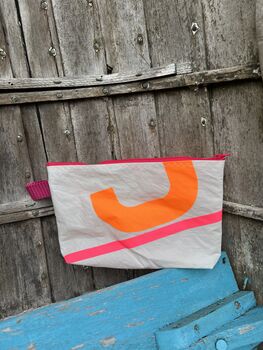 No3 Small Upcycled Versatile Sailcloth Pouch, 7 of 7