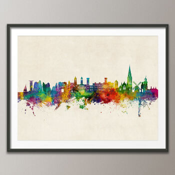 Isle Of Wight Skyline Cityscape Art Print, 7 of 7