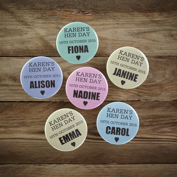 Personalised Hen Night Badges, 4 of 9