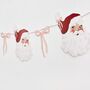 Santa And Bow Christmas Garland 2m, thumbnail 1 of 2