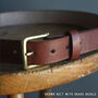 Personalised Leather Belt Brown, thumbnail 4 of 9