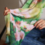 Fine Wool Florals And Foliage Print Scarf, thumbnail 4 of 9
