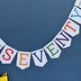 Personalised Seventy Birthday Banner : 70th Birthday Party Decoration, thumbnail 3 of 7