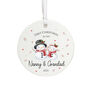 Personalised First Christmas Bauble For Grandparents Keepsake Gift, thumbnail 2 of 3