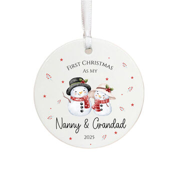 Personalised First Christmas Bauble For Grandparents Keepsake Gift, 2 of 3