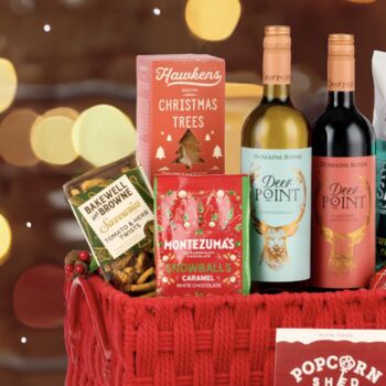 Red Rope Basket Festive Hamper, 2 of 6
