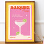 Retro Daiquiri Cocktail Print, thumbnail 1 of 4