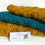 Gold Hand Knitted Infinity Loop Luxury Cowl Scarf, thumbnail 4 of 4