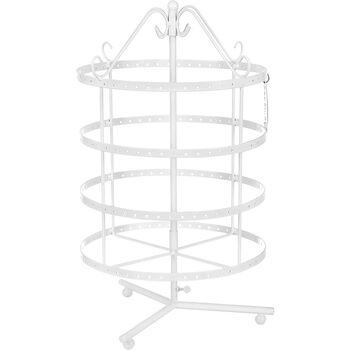 Four Tier White Round Jewellery Stand Holder, 2 of 7
