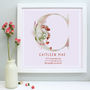 Personalised Dreamy New Baby Framed Print, thumbnail 1 of 11