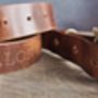 Personalised Name Leather Belt, thumbnail 7 of 8