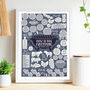 Personalised How To Bbq Everything Kitchen Print, thumbnail 6 of 6
