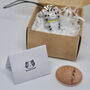 Personalised Tiny Parcel, Greetings Card And Cat Gift, thumbnail 3 of 8