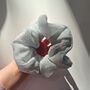Oversized Silver Sparkle Scrunchie, thumbnail 5 of 6