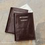Personalised Mr And Mrs Leather Passport Holders Set, thumbnail 10 of 12