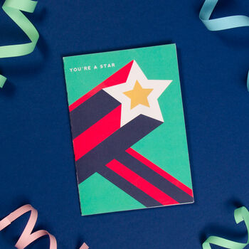 'YOU'RE A STAR' Greetings Card, 2 of 4