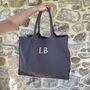 Personalised Square Canvas Large Tote Beach Shoulder Bag, thumbnail 1 of 5