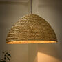 Seagrass Plaid Dome Easy Fit Ceiling Shade, thumbnail 1 of 4