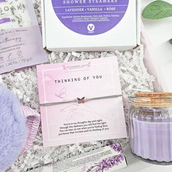 Thinking Of You Self Care Gift Box – Comfort And Relaxation Care Package, 2 of 8