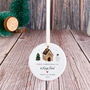 Custom First Christmas In New Home Ceramic Ornament, thumbnail 6 of 7