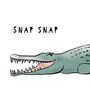 Snap Snap Crocodile Print, thumbnail 3 of 5