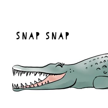 Snap Snap Crocodile Print, 3 of 5