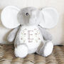 Elephant Plush Personalised Toy, thumbnail 5 of 7