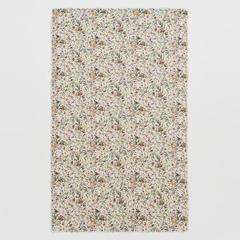 Cream Garden Floral Lightweight Long Scarf, 3 of 7
