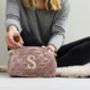 Personalised Dusky Pink Quilted Wash Bag, thumbnail 1 of 5