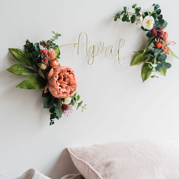 Personalised Floral Peony Name Sign, 2 of 9