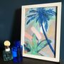 Palm Beach Tropical Illustration Art Print, thumbnail 1 of 3