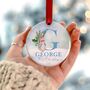 Personalised New Baby Name Initial Christmas Decoration, thumbnail 4 of 6