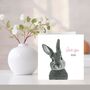 Love You Mum Mother's Day Bunny Card, thumbnail 1 of 6