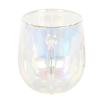 You Are Made Of Magic Iridescent Glass Mug, 3 of 3