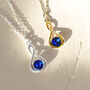 Sterling Silver Infinity Ring Birthstone Necklace, thumbnail 4 of 12