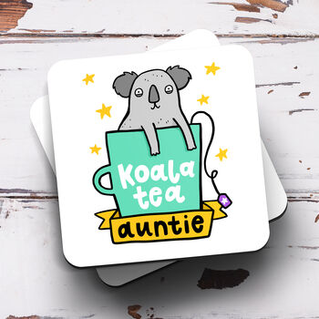 Personalised Auntie Mug 'Koala Tea Auntie', 3 of 3