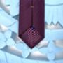 Nsaa African Design Hand Finished Silk Tie, thumbnail 2 of 3