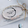 Sterling Silver Rose Quartz Stretch Gemstone Bead Bracelet, thumbnail 7 of 8