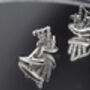 Bagpipe Silver Cufflinks Gift For Musicians 316 L Stainless Steel, thumbnail 3 of 6