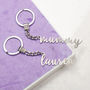 Personalised Stainless Steel Name Keyring, thumbnail 1 of 2