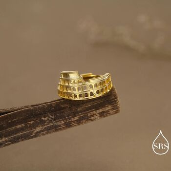 Colosseum Inspired Sterling Silver Adjustable Ring, 5 of 12