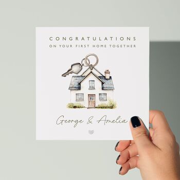 Personalised New Home / First Home Together Card *Two Wording Options, 2 of 2